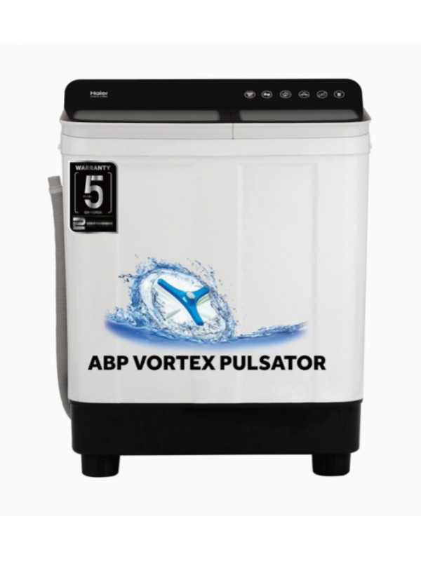 Washing Machine: Haier 7 Kg 5 Star Voltex Pulsator Semi-Automatic Top Load Washing Machine (HTW70-178N, 2023 Model, Black)